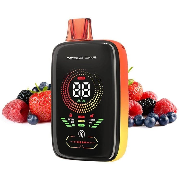 سحبة تسلا بار اكس تي 25000 موشة عدة نكهات TESLA BAR XT 25000 PUFFS PEA