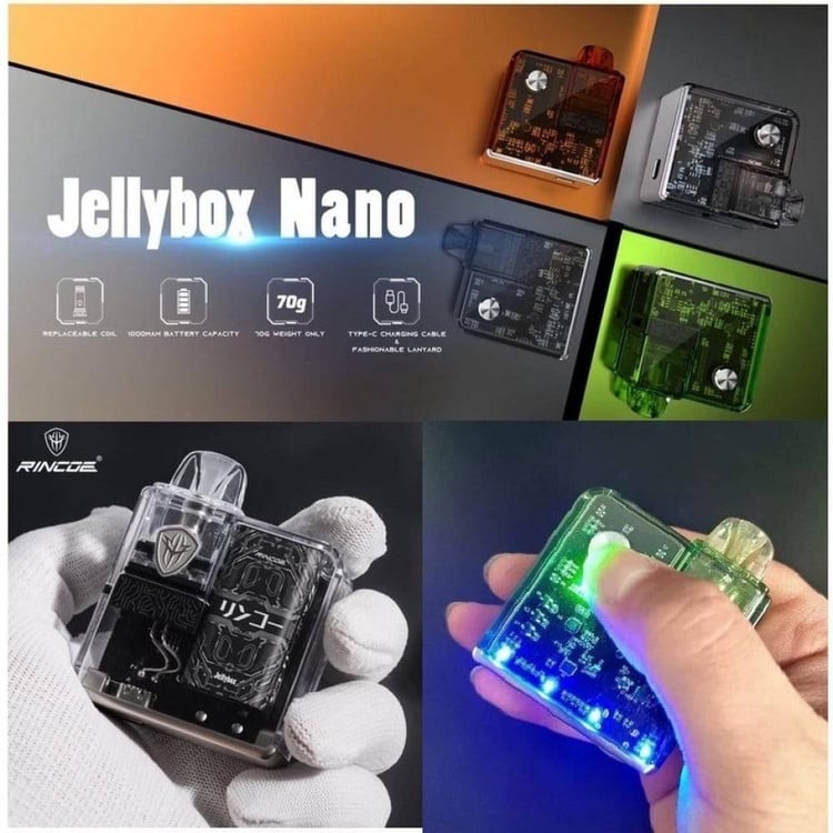 جهاز سحبة وشيشة جيلي بوكس نانو من رينكو Rincoe Jellybox Nano