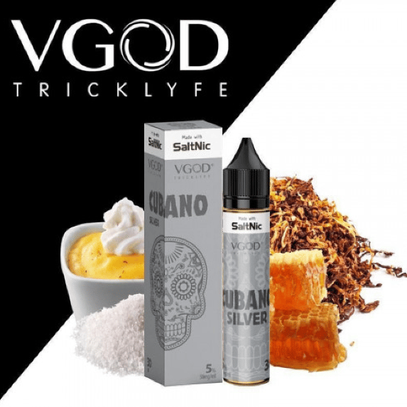 نكهة سولت كوبانو فضي السيجار الكوبي بالكريمة فضي Cubano Silver VGOD Sa