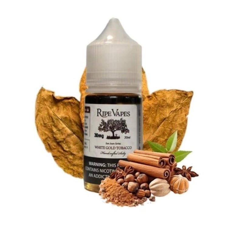 نكهة سولت رايب فيب سان خوان وايت جولد توباكو Ripe Vapes San Juan Serie