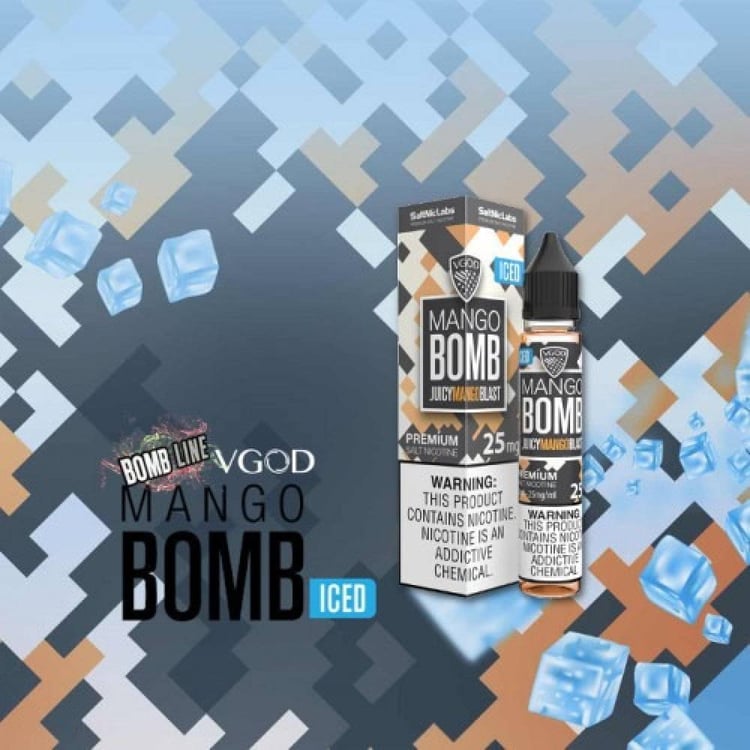 نكهة سولت قنبلة المانجو البارد Bomb Mango VGOD ICED