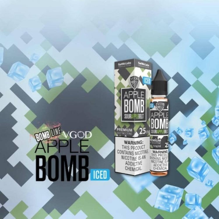 نكهة فيقود سولت تفاح حامض بارد Bomb Apple VGOD ICED
