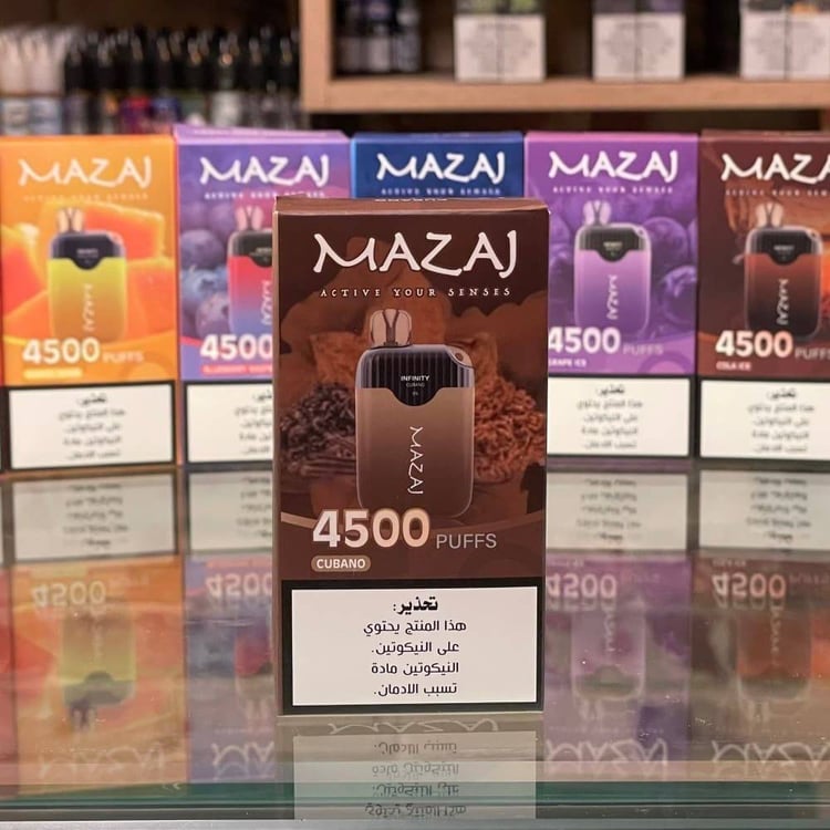 سحبة مزاج انفينيتي 4500 موشة كوبانو Mazaj Infinity 4500 Puff CUBANO