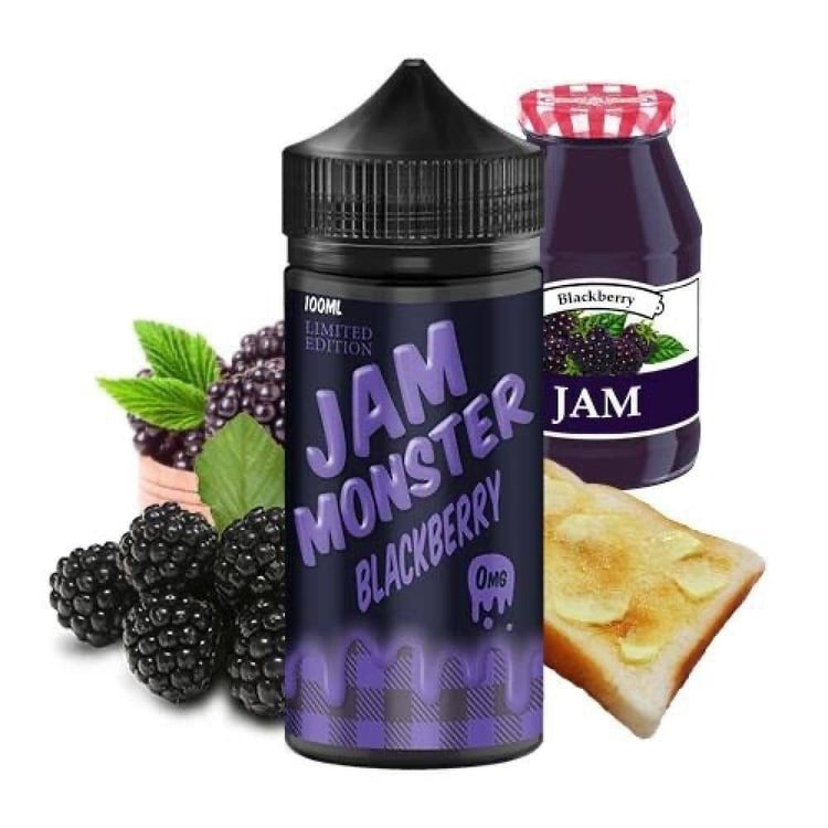 نكهة مربى التوت الاسود مع التوست و الزبدة JAM MONSTER BLCKBERRY