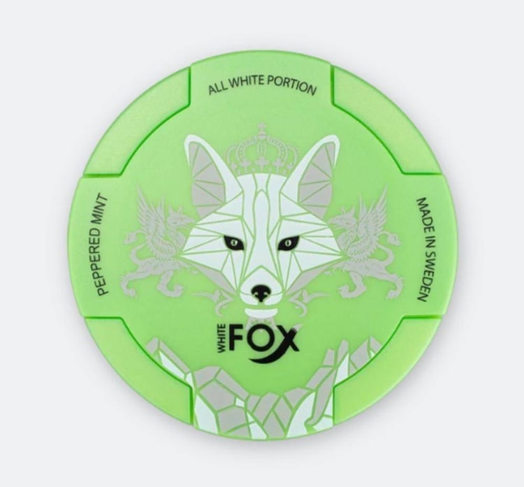 وايت فوكس اظرف نيكوتين نعناع فلفل White Fox Nicotine Pouches Peppered 