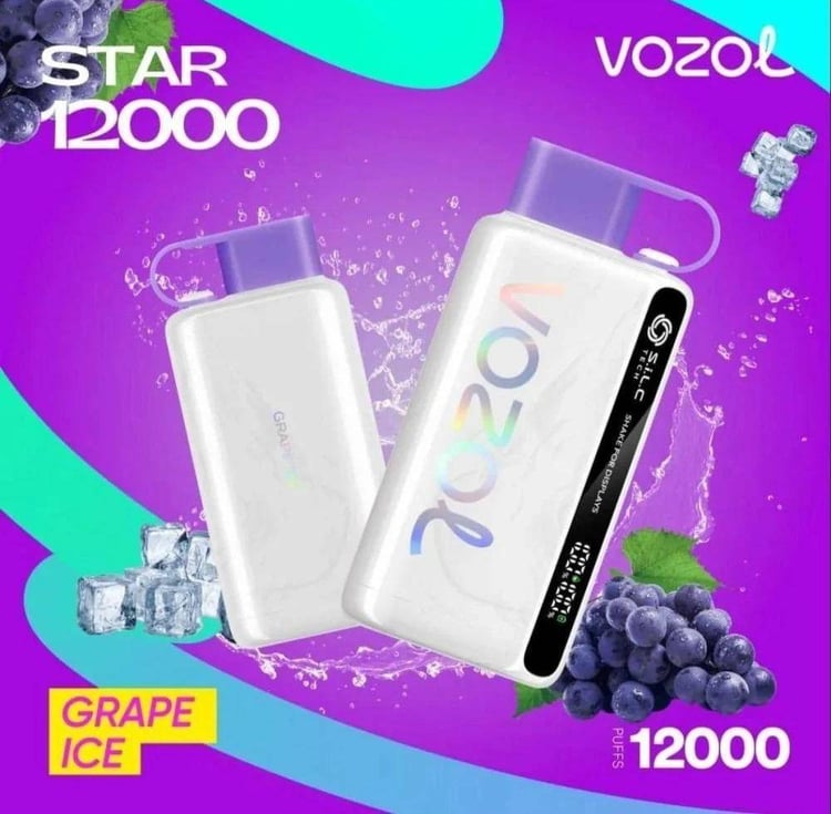 فوزول ستار 12000 سحبه 50 نكوتين Vozol Star 12000