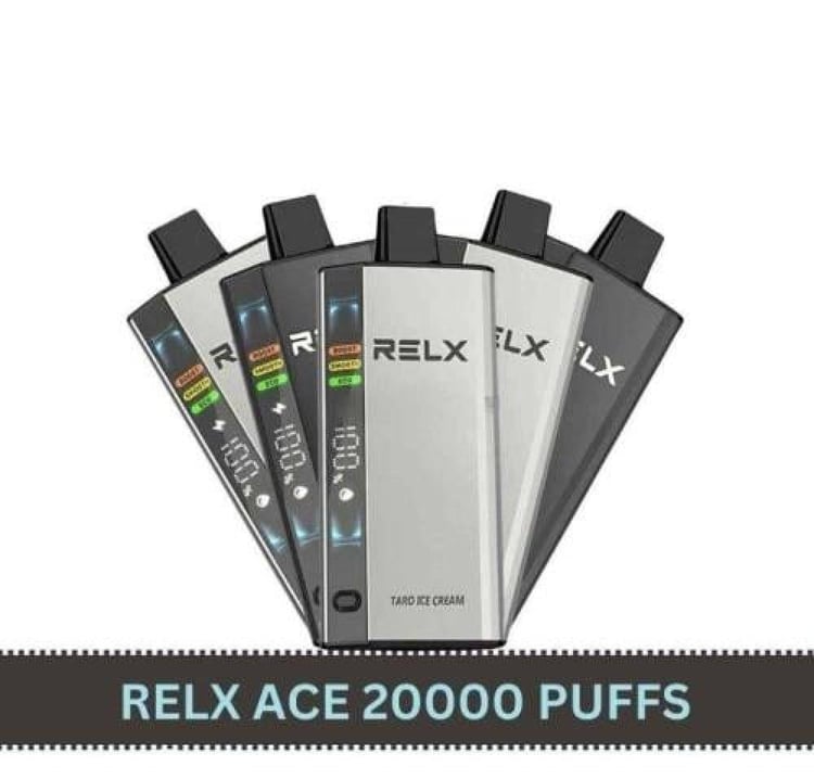 سحبة ريلاكس ايس بنكهة كريمي توباكو 20000 موشة RELX ICE CREAMY TOBACCO 