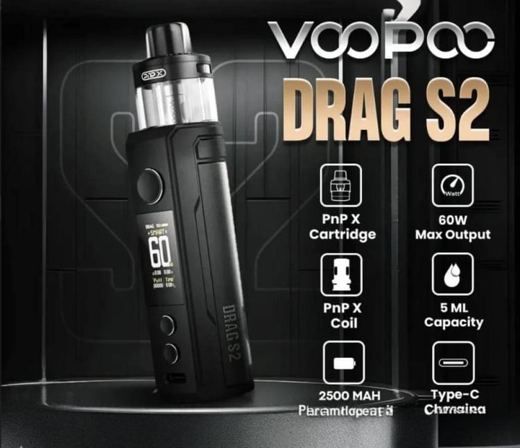 شيشة دراق اس 2 من فوبو VOOPOO DRAG S2
