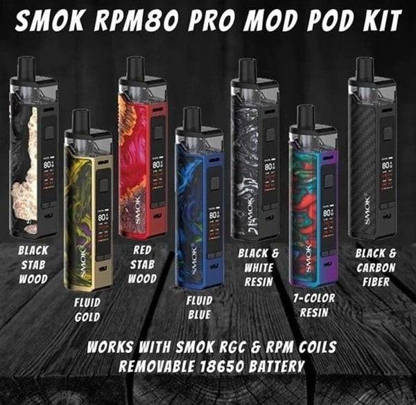 جهاز سحبة و شيشة سموك ار بي ام 80 برو بدون بطارية SMOK RPM80