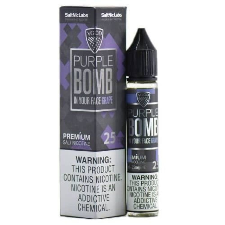 نكهة سولت قنبلة العنب Bomb Purple Grape VGOD
