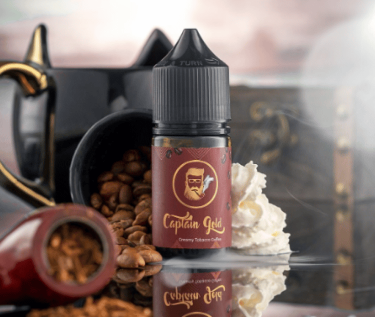 نكهة كابتن قولد كريمة توباكو قهوة سولت نيكوتين Captain gold Creamy Tob
