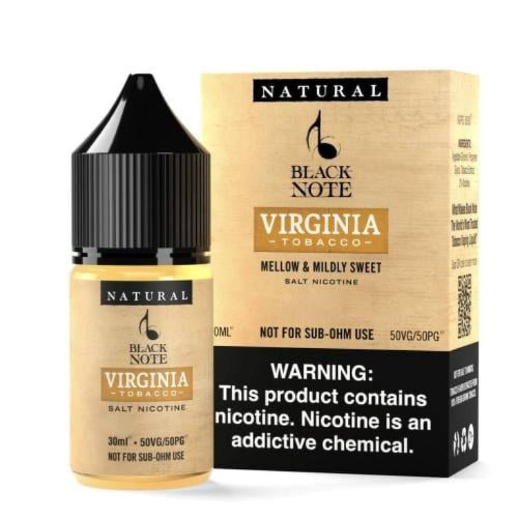نكهة توباكو فيرجينيا سولت نيكوتين من بلاك نوت Black Note Virginia Toba