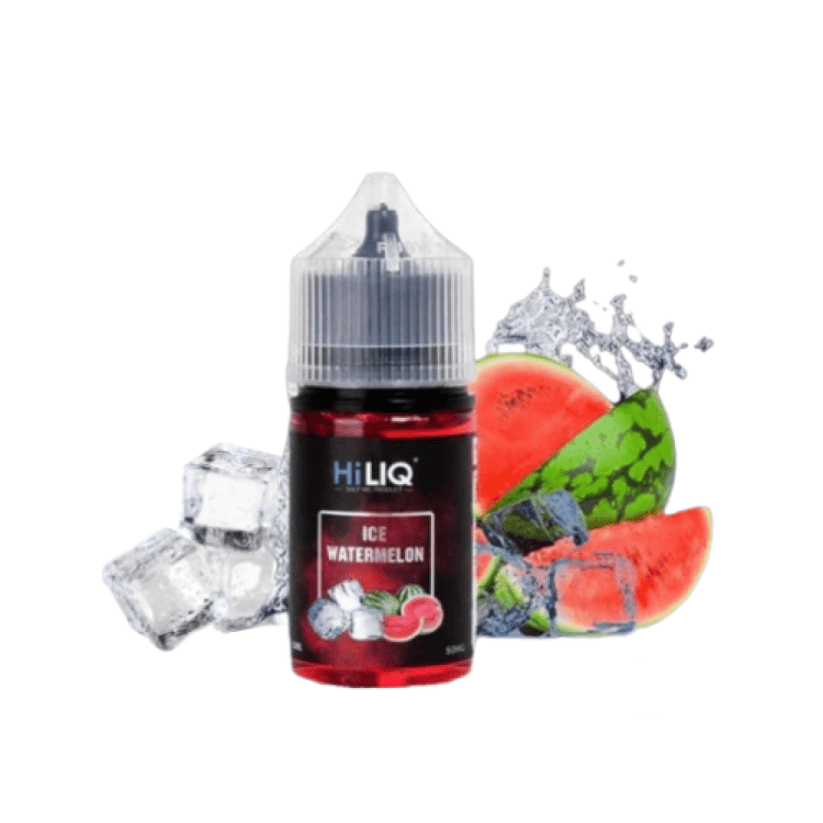 نكهة سحبة هاي لك بطيخ ايس سولت نيكوتين 30 مل-HILIQ ICED WATERMELON Sal