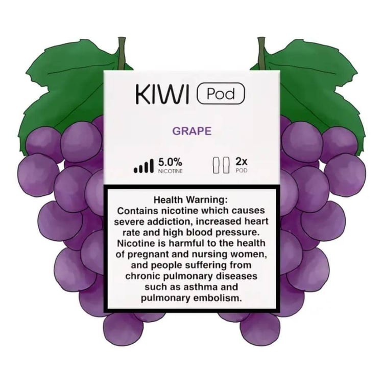بود كيوي نكهة عنب 50MG KIWI Prefilled Pod – GRAPE 50MG