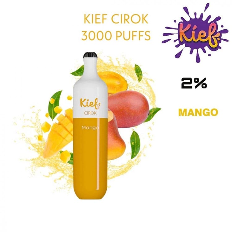 سحبة جاهزة كيف بنكهة مانجو 3000 موشة KIEF Cirok Mango Disposable 3000 