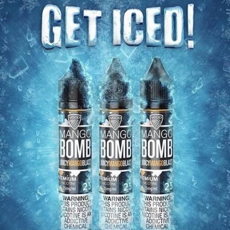 نكهة سولت قنبلة المانجو البارد Bomb Mango VGOD ICED
