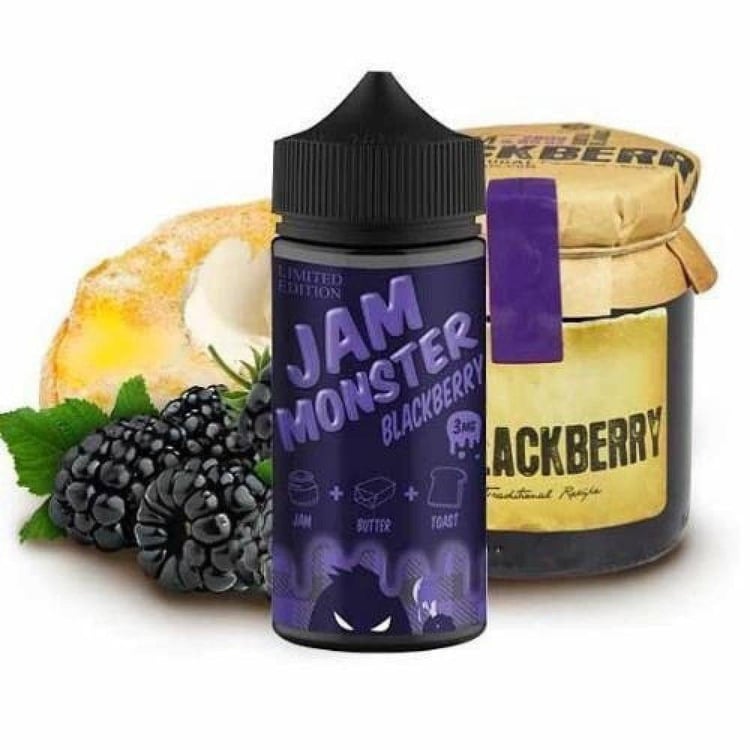 نكهة مربى التوت الاسود مع التوست و الزبدة JAM MONSTER BLCKBERRY