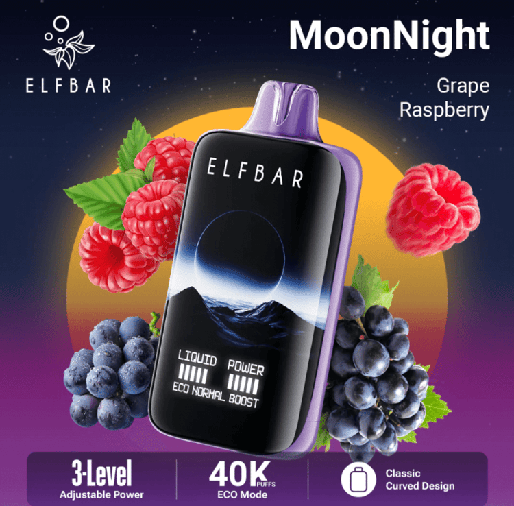 سحبة الف بار مون نايت 40 الف موش Elf Bar Moonnight 40K