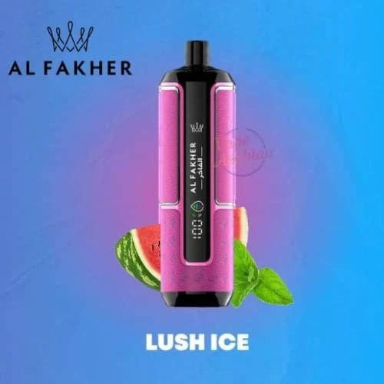 كراون بار الفاخر 15000 سحبة بطعم بطيخ منعش AL FAKHER CROWN BAR HYPERMA