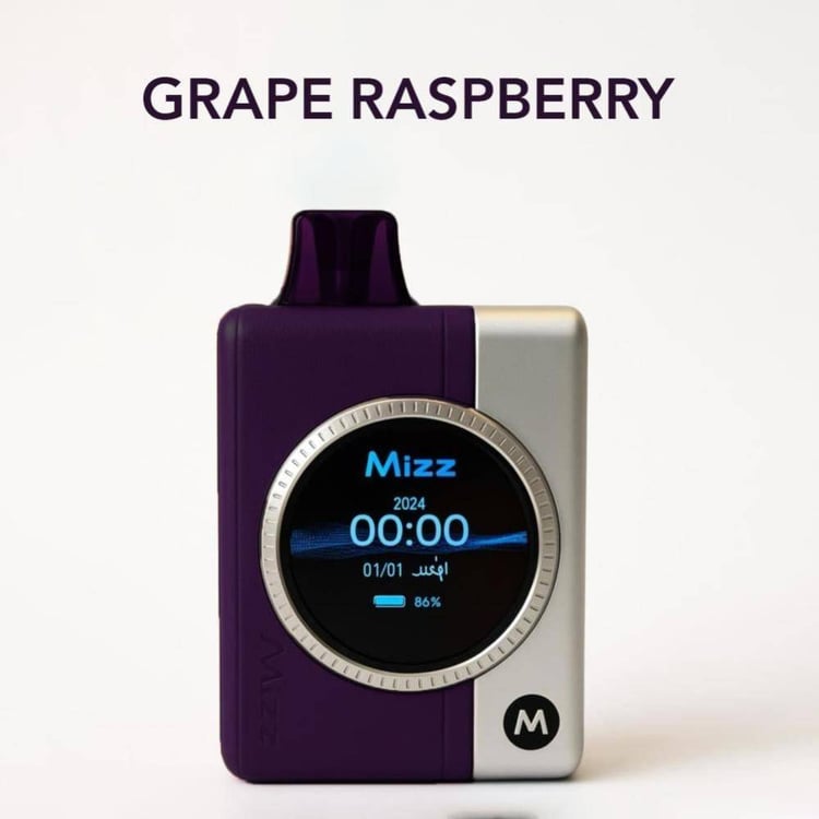 بودات مز ام ون 18000 موشة عنب توت احمر MIZZ M1 POD 18000 PUFFS GRAPE R