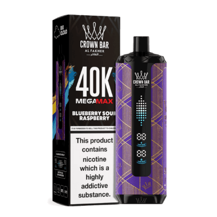 شيشة الفاخر كراون بار ميجا ماكس 40000 سحبة Al Fakher Mega Max 40K