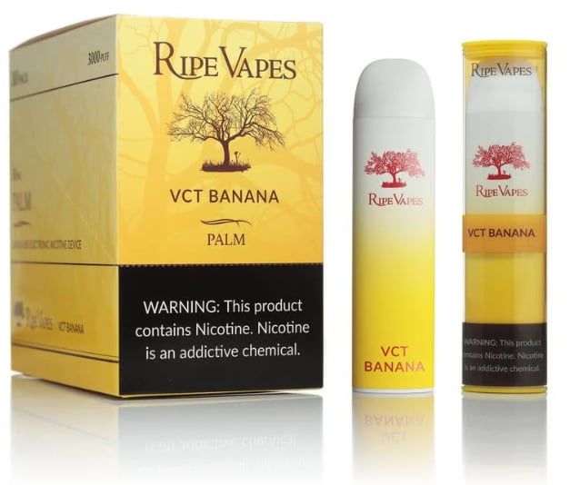 سحبة جاهزة ريب فيب في سي تي موز 3000 موشة RIPE VAPES PALM Ripe VCT BAN