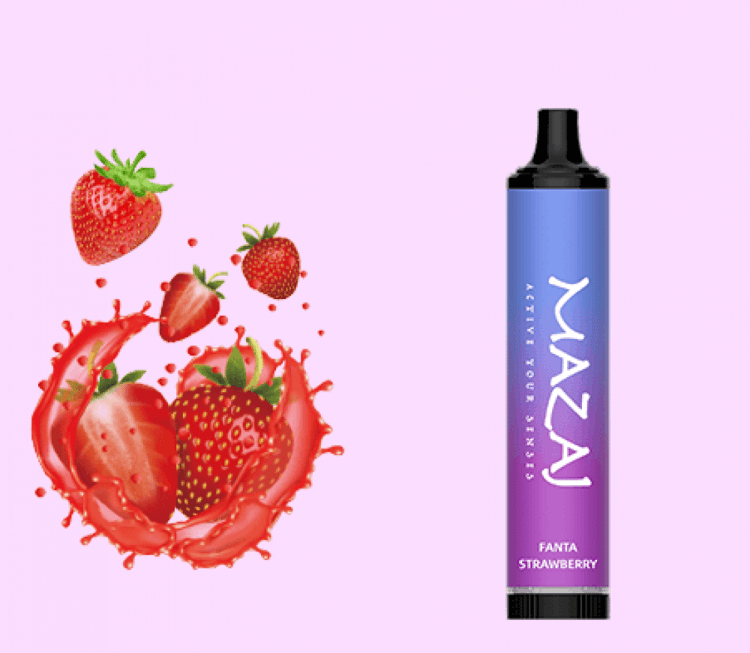 سحبة مزاج 5000 موشة ديمون فانتا فراولة mazaj demon 5000 puffs Fanta st