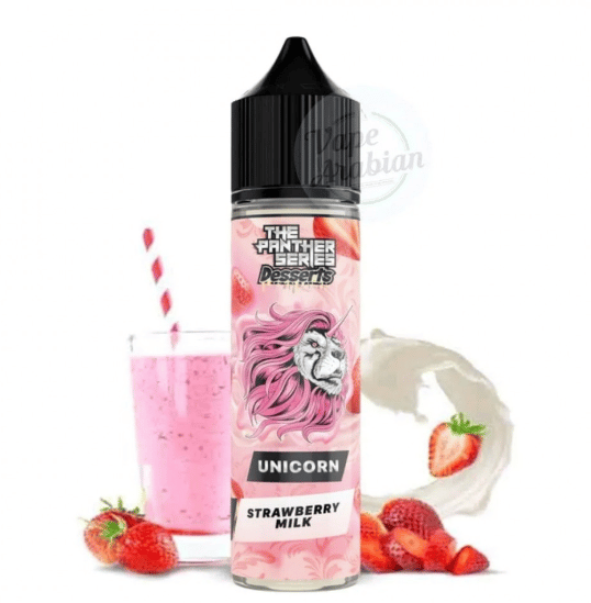 نكهة بينك بانثر يونيكورن حليب فراولة 60 مل-Pink Panther Unicorn Strawb