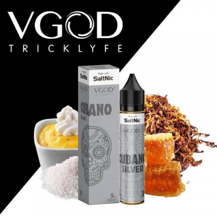 نكهة سولت كوبانو فضي السيجار الكوبي بالكريمة فضي Cubano Silver VGOD Sa