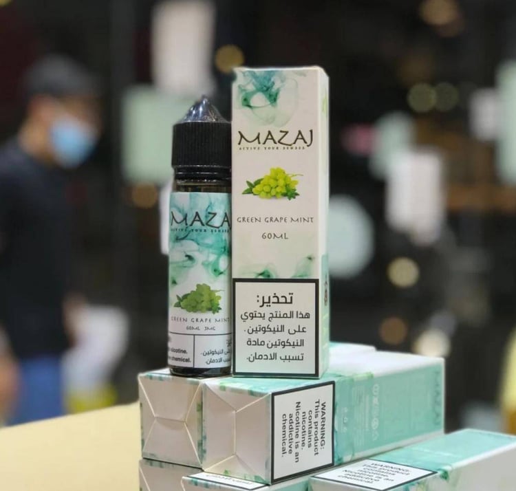 نكهة فيب مزاج عنب اخضر نعناع