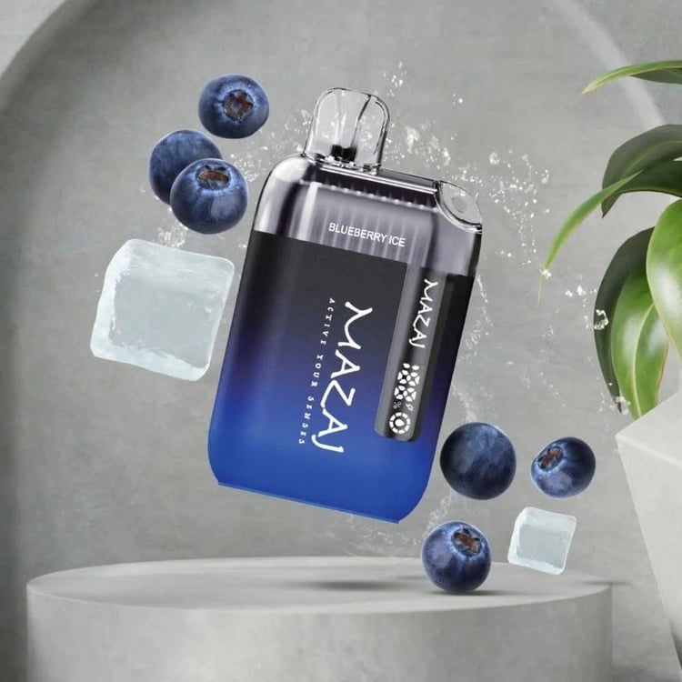 مزاج 9000 سحبة بلوبيري ايس MAZAJ 9000 PUFFS BLUEBERRY ICE