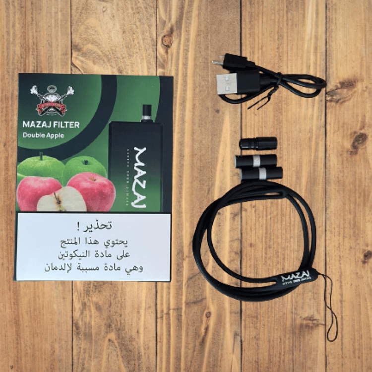 سحبة مزاج فلتر 6500 موشة تفاحتين Mazaj Filter 6500 Puff Double Apple