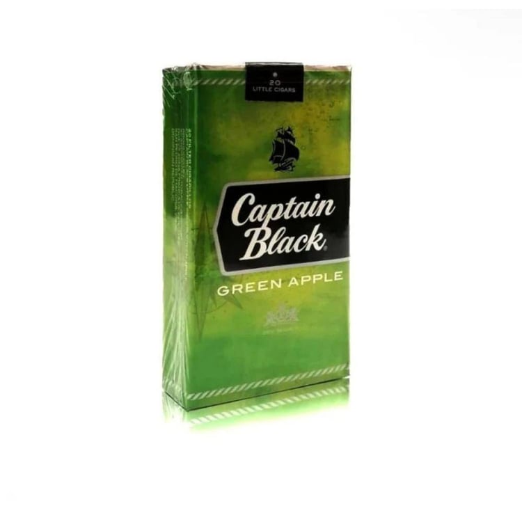 دخان كابتن بلاك تفاح اخضر CAPTAIN BLACK GREEN APPLE