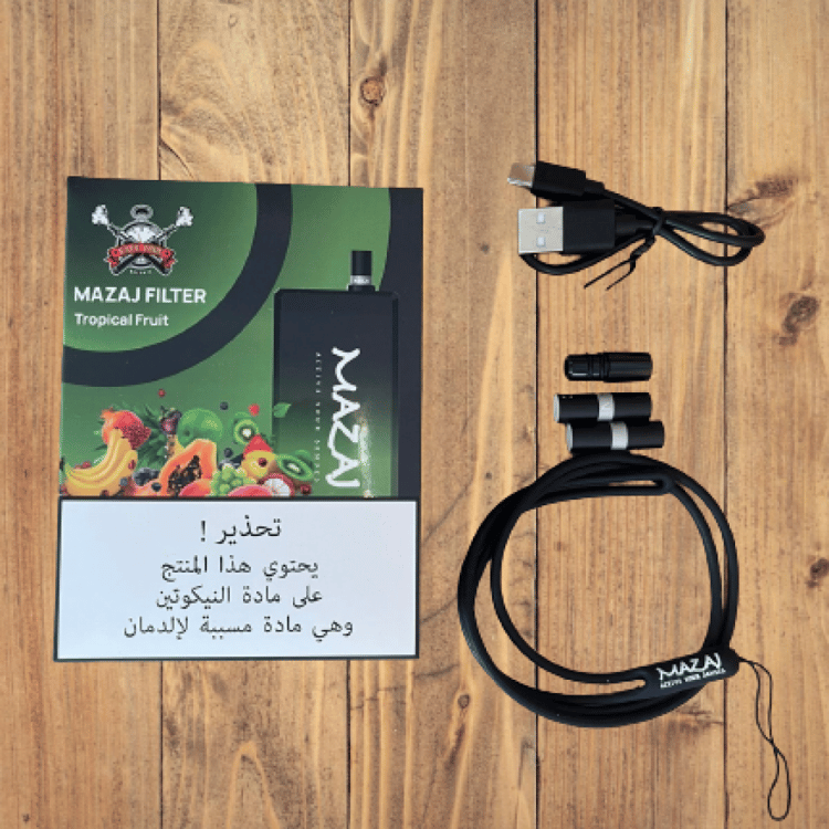 سحبة مزاج فلتر 6500 موشة فواكه استوائية Mazaj Filter 6500 Puff Tropica