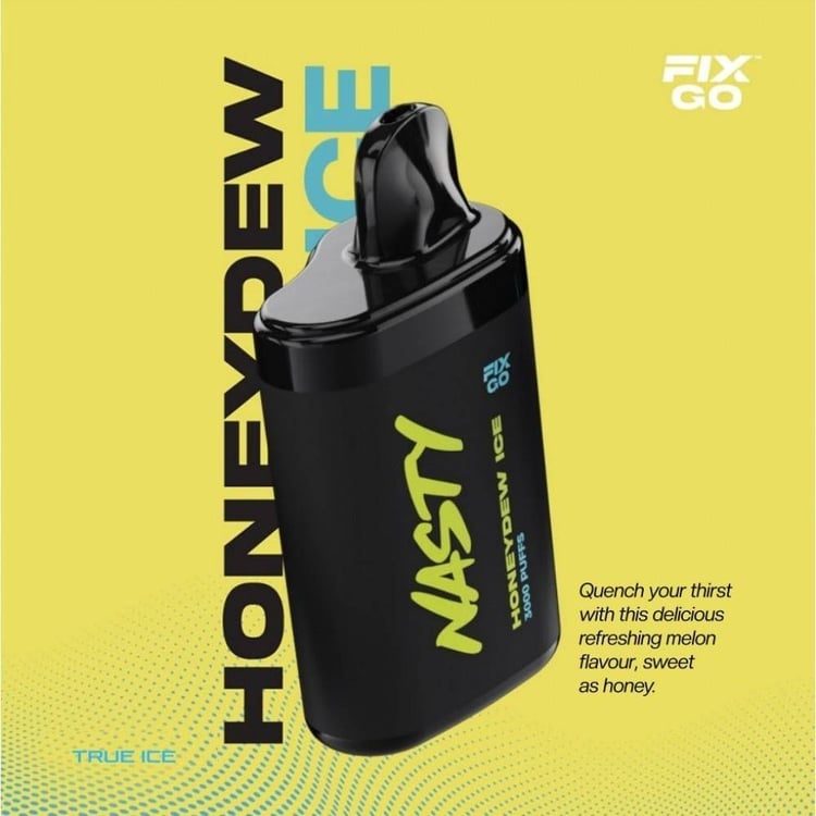 ناستي 3000 فوكس فيكس جو شمام بارد NASTY FIX GO 3000 Honeydew Ice
