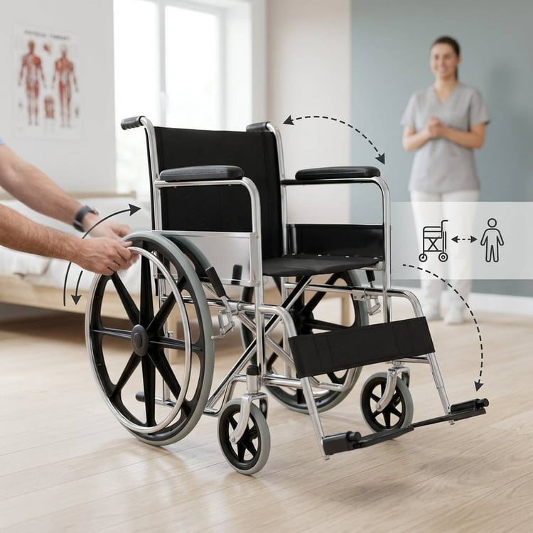 Manual wheelchair 809 with a seat width of 46cm