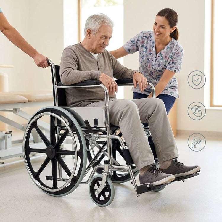 Manual wheelchair 809 with a seat width of 46cm