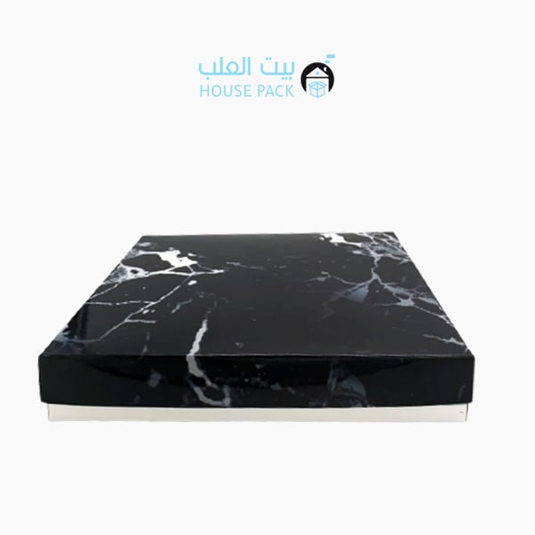شراء علب فاخرة بشكل رخام 25*25*4 - بيت العلب