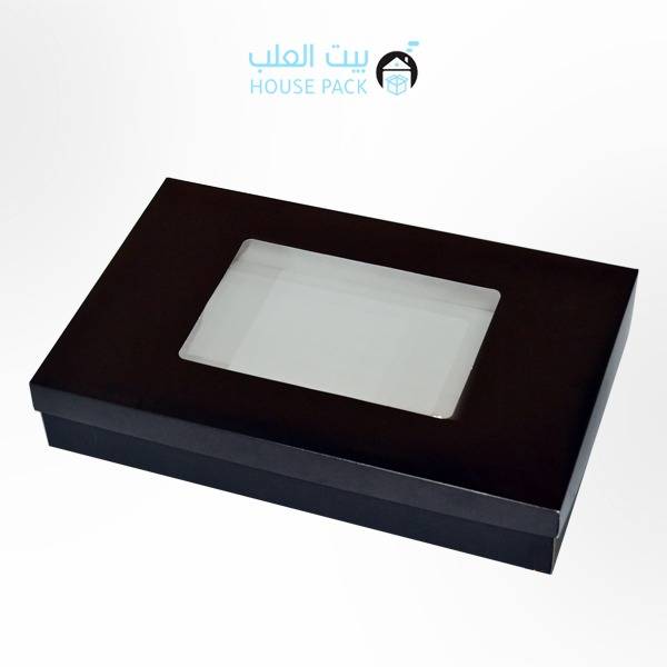 علبة كرتونية مع غطاء 35*55*10 - بيت العلب