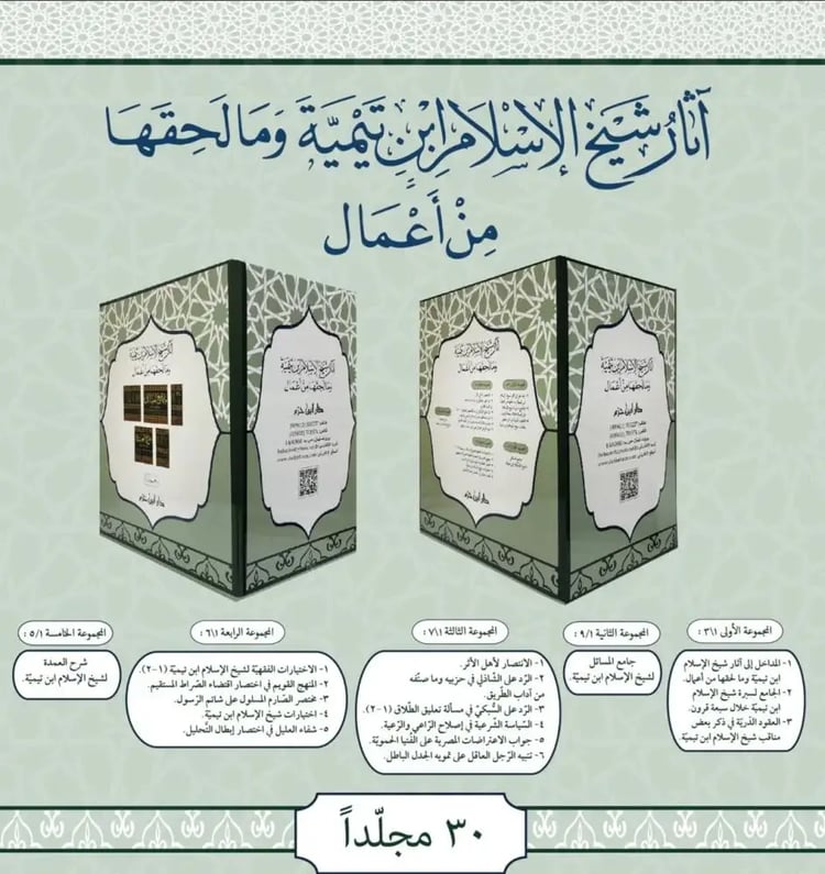 مجموع آثار شيخ الاسلام ابن تيمية وما لحقها من اعمال 30/1