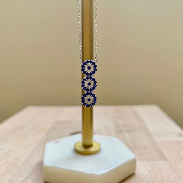 متجر الحلي - سلسلة الدوائر، فضيTrinkets boutique - The circles necklac