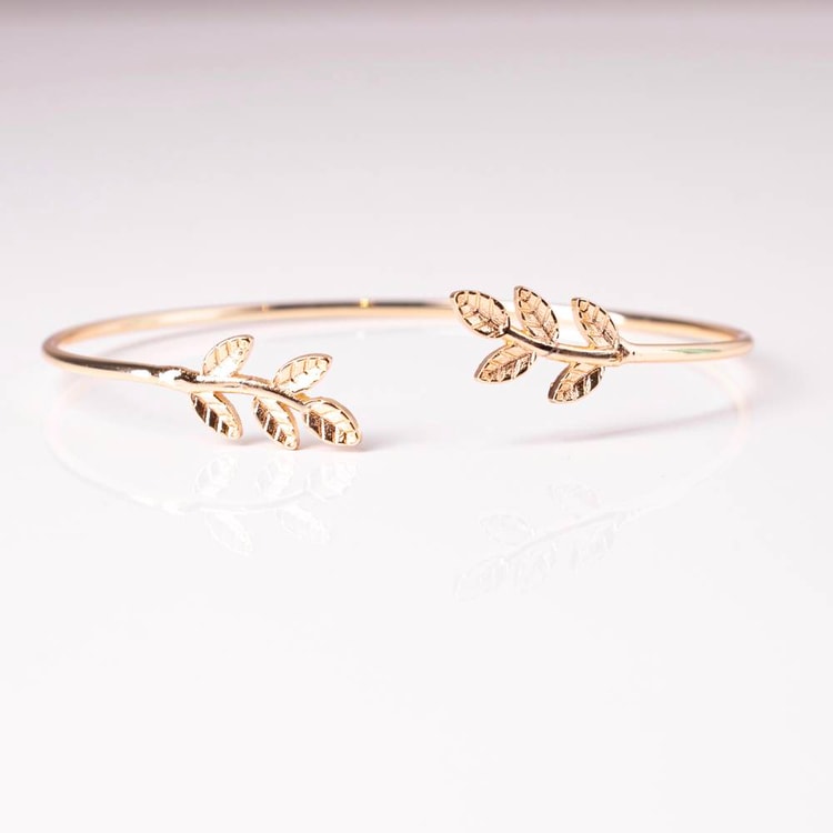 متجر الحلي - إسورة ورق الشجر الذهبية Trinkets boutique- Golden tree le