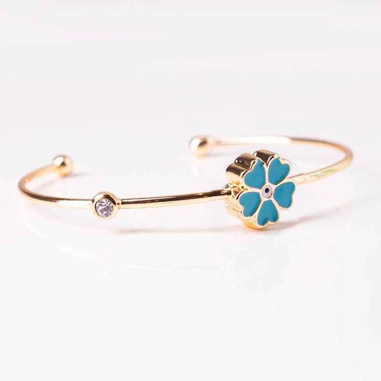متجر الحلي | إسورة الوردة أزرق فاتح Trinkets boutique- Light blue flow