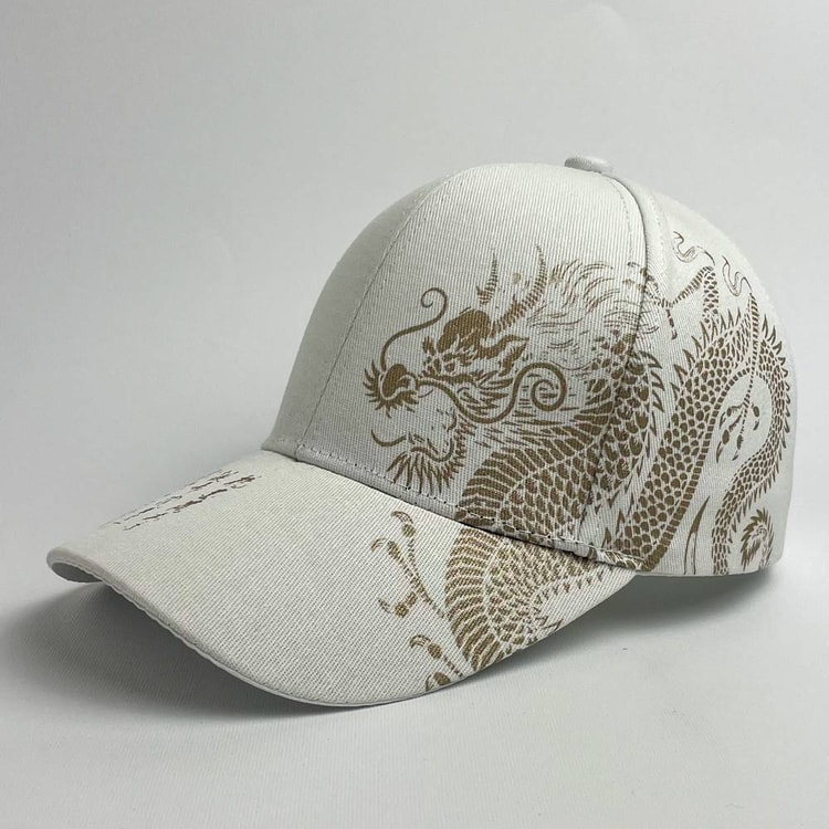 Cap On Map | CHINESE DRAGON - WHITE