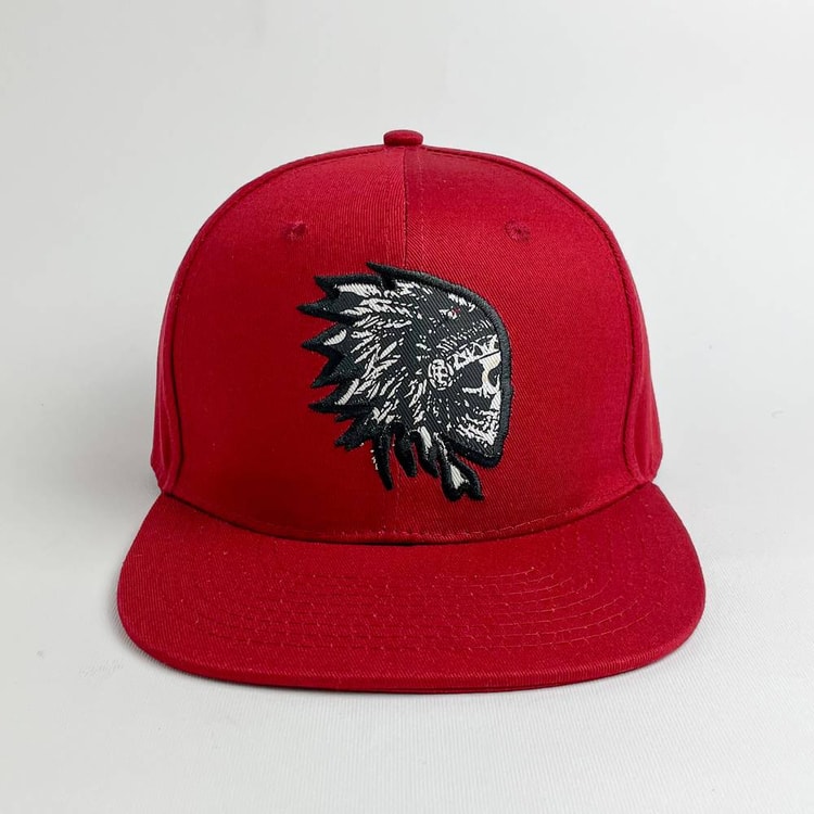 Cap On Map | INDIAN WARRIOR - RED