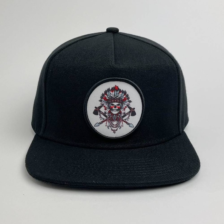 Cap On Map | RED INDIAN CHIEF - BLACK