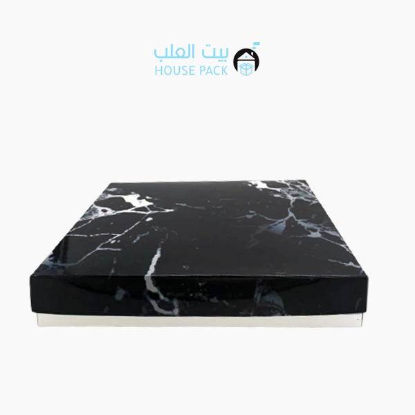 شراء علب فاخرة بشكل رخام 25*25*4 - بيت العلب