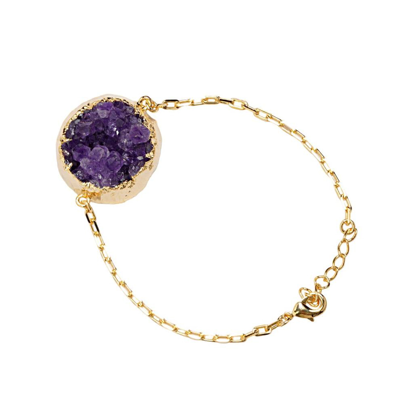 اسورة امتيست طبيعي( Natural Amethyst bracelet)