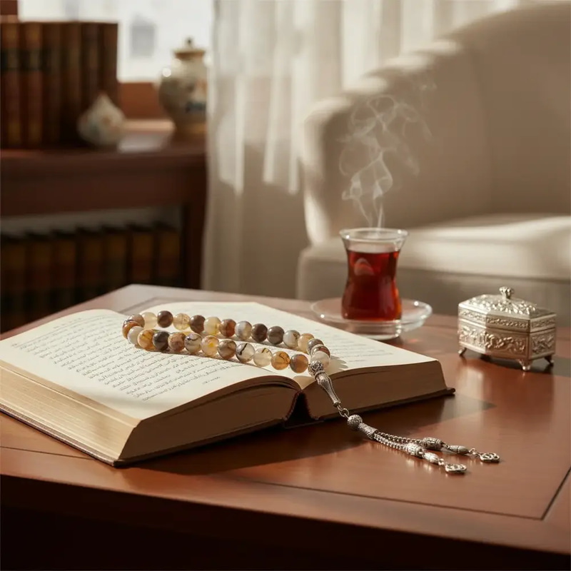 اسوار بي حجر الأبتايت ازرق الطبيعي