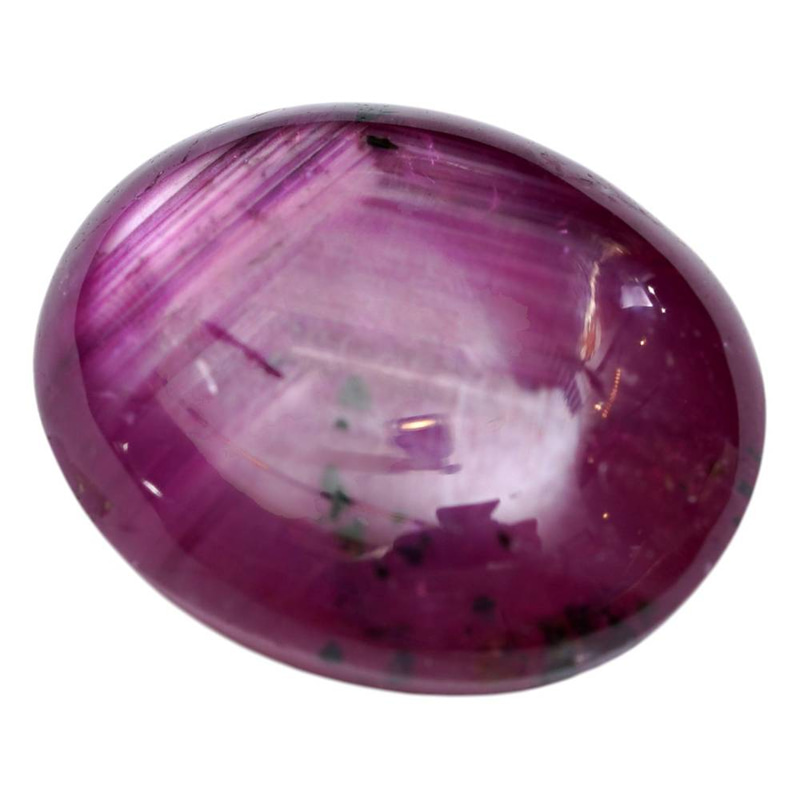 حجر ياقوت نجمي  معالج طبيعي (Natural Star Ruby) بوزن 5.28 قيراط مع شهادة معتمدة
